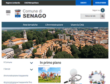 Tablet Screenshot of comune.senago.mi.it